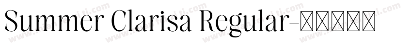 Summer Clarisa Regular字体转换